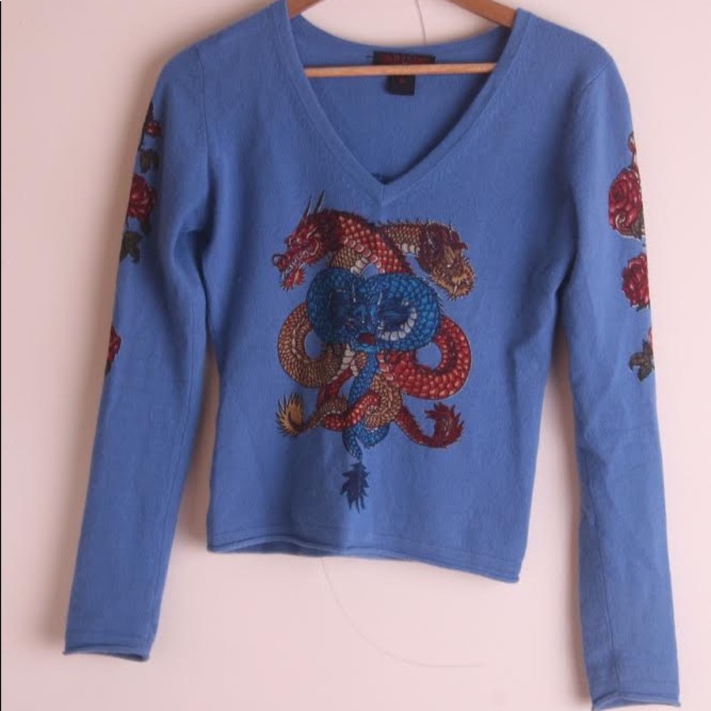 100% Cashmere Raw 7 sweater
